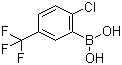 structure of CAS# 182344-18-9, 2-Chloro-5-(trifluoromethyl)phenylboronic acid;2-Chloro-5-(trifluoromethyl)benzeneboronic acid