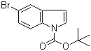 structure of CAS# 182344-70-3, N-Boc-5-bromoindole;tert-Butyl 5-bromoindole-1-carboxylate