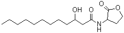3-Hydroxy-N-(tetrahydro-2-oxo-3-furanyl)dodecanamide molecular structure (CAS 182359-60-0)