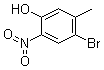 2-Nitro-5-methyl-4-bromophenol molecular structure (CAS 182500-28-3)