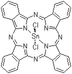二氯化酞菁锡分子结构 (CAS 18253-54-8)
