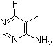 6-Fluoro-5-methyl-4-pyrimidinamine molecular structure (CAS 18260-69-0)
