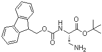 3-Amino-N-[(9H-fluoren-9-ylmethoxy)carbonyl]-L-alanine 1,1-dimethylethyl ester molecular structure (CAS 182618-30-0)