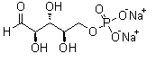 D-核糖 5-磷酸酯二钠盐分子结构 (CAS 18265-46-8)