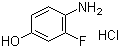 2-Fluoro-4-hydroxyaniline hydrochloride molecular structure (CAS 18266-53-0)