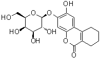 3-(beta-D-吡喃半乳糖基氧基)-7,8,9,10-四氢-2-羟基-6H-二苯并[b,d]吡喃-6-酮分子结构 (CAS 182805-65-8)