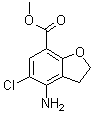 Methyl 4-amino-5-chloro-2,3-dihydrobenzofuran-7-carboxylate molecular structure (CAS 182808-04-4)
