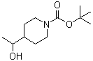 结构式 CAS# 183170-69-6, 4-(1-羟基乙基)哌啶-1-羧酸叔丁酯