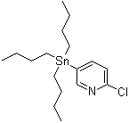 2-氯-5-(三丁基锡烷基)吡啶分子结构 (CAS 183545-05-3)