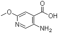 5-Amino-2-methoxy-4-pyridinecarboxylic acid molecular structure (CAS 183741-91-5)