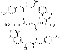 Formoterol fumarate dihydrate molecular structure (CAS 183814-30-4)