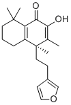 structure of CAS# 1840966-49-5, Isoleojaponin;(4S)-4-[2-(furan-3-yl)ethyl]-2-hydroxy-3,4,8,8-tetramethyl-6,7-dihydro-5H-naphthalen-1-one