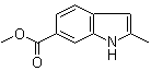 结构式 CAS# 184150-96-7, 2-甲基-1H-吲哚-6-羧酸甲酯