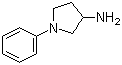 1-苯基吡咯烷-3-胺分子结构 (CAS 18471-41-5)