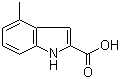 4-甲基吲哚-2-羧酸分子结构 (CAS 18474-57-2)