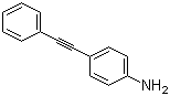 4-(苯乙炔基)苯胺分子结构 (CAS 1849-25-8)