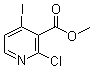 结构式 CAS# 185041-05-8, 2-氯-4-碘-3-吡啶羧酸甲酯