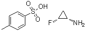 (1S,2R)-2-Fluorocyclopropanamine 4-methylbenzenesulfonate molecular structure (CAS 185225-84-7)