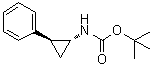 structure of CAS# 185256-47-7, (1R-trans)-(2-Phenylcyclopropyl)carbamic acid 1,1-dimethylethyl ester
