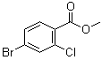 4-Bromo-2-chlorobenzoic acid methyl ester molecular structure (CAS 185312-82-7)