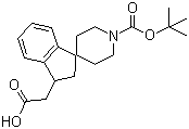 1'-[(tert-Butoxy)carbonyl]-2,3-dihydrospiro[1H-indene-1,4'-piperidine]-3-acetic acid molecular structure (CAS 185526-66-3)