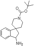 tert-Butyl 3-amino-2,3-dihydro-1'H-spiro[indene-1,4'-piperidine]-1'-carboxylate molecular structure (CAS 185527-11-1)