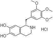 Trimetoquinol hydrochloride molecular structure (CAS 18559-59-6)