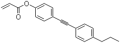 2-Propenoic acid 4-[(4-propylphenyl)ethynyl]phenyl ester molecular structure (CAS 185912-82-7)