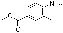 Methyl 4-amino-3-methylbenzoate molecular structure (CAS 18595-14-7)