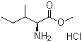 L-异亮氨酸甲酯盐酸盐分子结构 (CAS 18598-74-8)