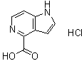 1H-Pyrrolo[3,2-c]pyridine-4-carboxylic acid hydrochloride (1:1) molecular structure (CAS 1864063-95-5)
