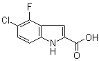 5-Chloro-4-fluoro-1H-indole-2-carboxylic acid molecular structure (CAS 186446-26-4)