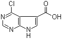 4-Chloro-7H-pyrrolo[2,3-d]pyrimidine-5-carboxylic acid molecular structure (CAS 186519-92-6)