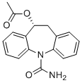 structure of CAS# 186694-45-1, (R)-Licarbazepine Acetate;[(5R)-11-carbamoyl-5,6-dihydrobenzo[b][1]benzazepin-5-yl] acetate