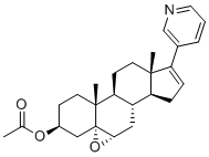 structure of CAS# 1868064-50-9, Abiraterone Acetate 5,6-Epoxide;[(1S,2R,5S,7R,9S,11S,12S,16S)-2,16-dimethyl-15-pyridin-3-yl-8-oxapentacyclo[9.7.0.02,7.07,9.012,16]octadec-14-en-5-yl] acetate