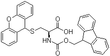 N-[(9H-Fluoren-9-ylmethoxy)carbonyl]-S-9H-xanthen-9-yl-L-cysteine molecular structure (CAS 186829-25-4)