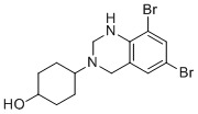(1R,4R)-4-(6,8-二溴-1,2-二氢喹唑啉-3(4H)-基)环己醇分子结构 (CAS 18683-95-9)