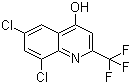 结构式 CAS# 18706-23-5, 6,8-二氯-4-羟基-2-(三氟甲基)喹啉