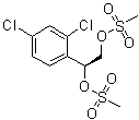 (S)-1-(2,4-Dichlorophenyl)-1,2-ethanediol dimethanesulfonate molecular structure (CAS 187164-22-3)