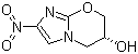 (R)-2-硝基-6,7-二氢-5H-咪唑并[2,1-b][1,3]恶嗪-6-醇分子结构 (CAS 187235-13-8)