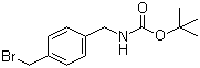 结构式 CAS# 187283-17-6, 4-(溴甲基)苄基氨基甲酸叔丁酯