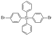 structure of CAS# 18733-91-0, Bis(4-bromophenyl)diphenylsilane;NSC 168683; 1,1'-(Diphenylsilylene)bis[4-bromobenzene]