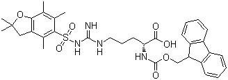 Fmoc-D-Arg(Pbf)-OH molecular structure (CAS 187618-60-6)