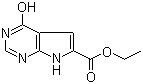 Ethyl 4-hydroxy-7H-pyrrolo[2,3-d]pyrimidine-6-carboxylate molecular structure (CAS 187724-99-8)