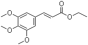 structure of CAS# 1878-29-1, Ethyl 3,4,5-trimethoxycinnamate;3-(3,4,5-Trimethoxyphenyl)-2-propenoic acid ethyl ester
