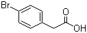 结构式 CAS# 1878-68-8, 对溴苯乙酸; 4-溴苯乙酸
