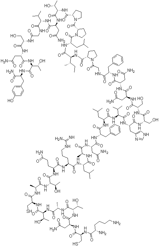 Pramlintide acetate molecular structure (CAS 187887-46-3)
