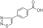 结构式 CAS# 187999-31-1, 4-(1,2,3-噻二唑-4-基)苯甲酸