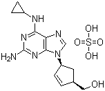 Abacavir sulfate molecular structure (CAS 188062-50-2)