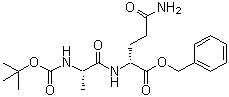 N-[(1,1-Dimethylethoxy)carbonyl]-L-alanyl-D-alpha-glutamine phenylmethyl ester molecular structure (CAS 18814-49-8)